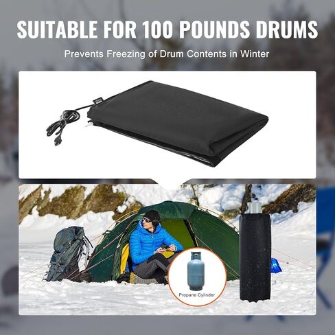 280W Propane Tank Heater Blanket for 100 lbs Cylinders,90°F Constant Temperature Control with Waterproof Design,All-Weather Heating Wrap for Winter Camping and Industrial Use in Kuwait