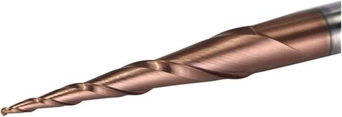 5pcs / Lot 2-Flute Tapered Ball Nose End Mills Tungsten Carbide Cutter HRC62 Coated D4 D6 Solid 4mm 6mm Router Bits CNC Taper Wood Metal Cutters Cone Mill(5PC R2.0 30.5 75 D6) in Kuwait