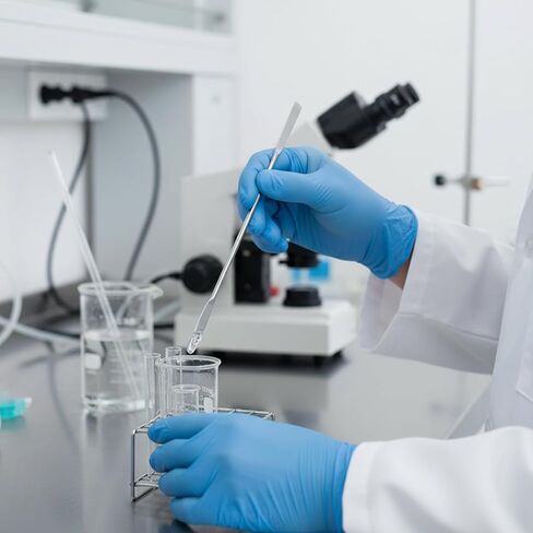 قطعتان من ملعقة المختبر المصنوعة من الفولاذ المقاوم للصدأ، ملعقة صغيرة ذات طرفين مقاس 6.3 بوصة، ملعقة صغيرة معدنية صغيرة مع سهم مدبب وأطراف مسطحة in Kuwait