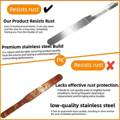 958-G01 مجموعة أدوات ملعقة السد 7 قطع من الفولاذ المقاوم للصدأ، مجموعة أدوات السد من 3/8 بوصة إلى 1-1/2 بوصة، لتشذيب السد في حوض الاستحمام/البلاط/سطح الطاولة in Saudi Arabia