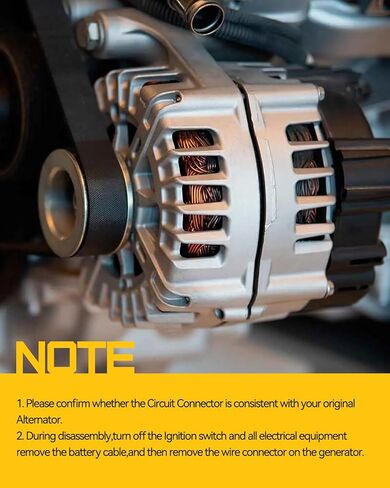 KAC 105 Amp Alternator Fit for Mini Cooper 2002-2006,2008,Automotive Replacement Alternator OE#3342564, 11049 in Kuwait