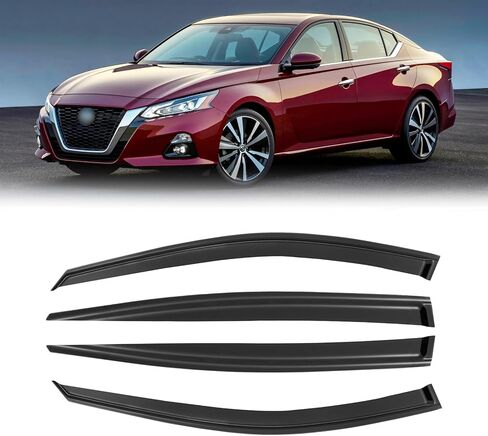 Window Visor for Subaru Forester 2019-2024, Out-Channel Rain Guards Shields Vent Shade Deflector Wind Dark Smoke Ventshade Ventvisor for 19-24 Forester 2020 2021 2022 2023, Tape-On Outside-Mount, 4PCS in Kuwait