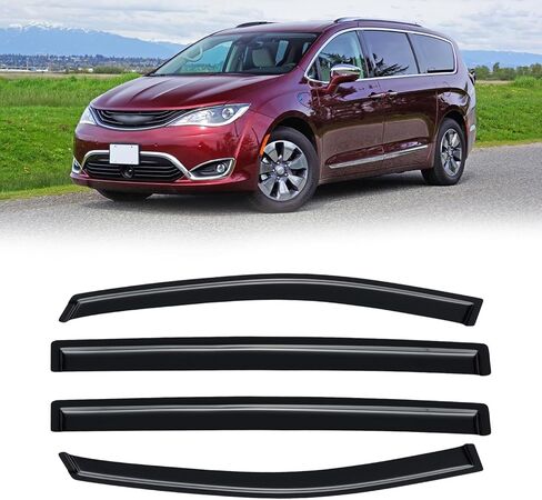 Window Visor for Subaru Forester 2019-2024, Out-Channel Rain Guards Shields Vent Shade Deflector Wind Dark Smoke Ventshade Ventvisor for 19-24 Forester 2020 2021 2022 2023, Tape-On Outside-Mount, 4PCS in Kuwait