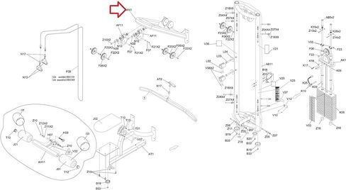 Lower Pull Set 1000419026 Works with Matrix Fitness Strength System in Saudi Arabia