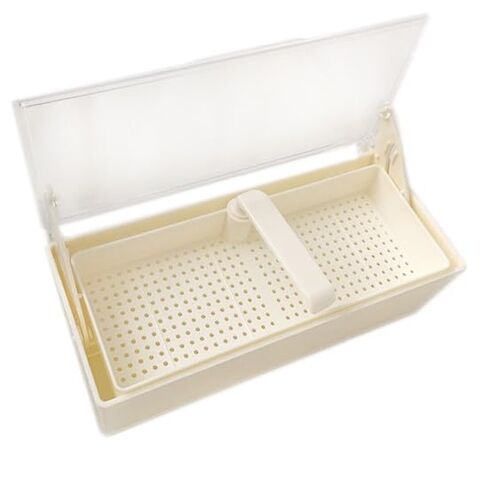 208GST-WH White Germicide Tray with Clear Lid 10-3/8L x 4W x 3.25H in Saudi Arabia