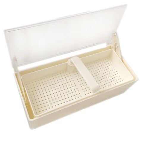 208GST-WH White Germicide Tray with Clear Lid 10-3/8L x 4W x 3.25H in Saudi Arabia