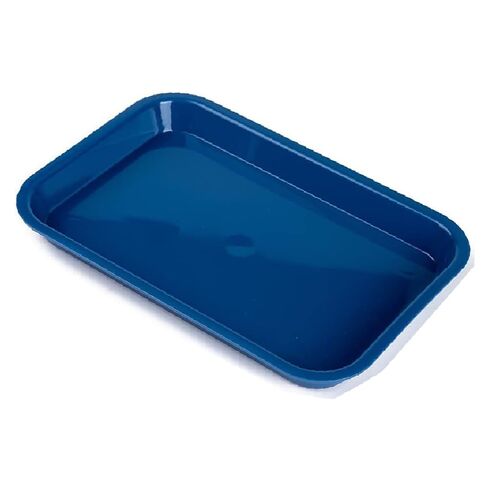 Dental Instrument Tray Autoclabable Medical Procedure Trays 2 Pack 6 Inch Plastic Flat Tray for Medical Office (Dark Blue) in Saudi Arabia