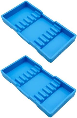 2/Pcs Dental Cabiet Tay #16A Autoclavable Plastic Organizer Hand Instruments Regular Organizer Tray (Gray) in Saudi Arabia