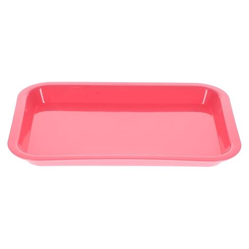 108158 صينية إعداد HSB مسطحة #F بلاستيك وردي نيون 9-5/8" X 6-5/8" X 7/8" in Kuwait