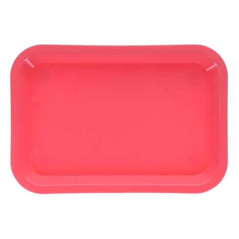 108158 صينية إعداد HSB مسطحة #F بلاستيك وردي نيون 9-5/8" X 6-5/8" X 7/8" in Kuwait