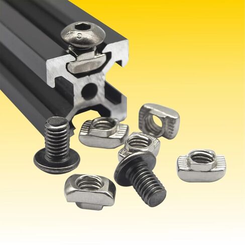 222pcs M5 T-Nuts Screws Kit for 2020 Series Aluminum Extrusion 20pM5x8,20Pcs M5x10,20Pcs M5x12,14PM5x14 Hexagon Socket Screws,34Pcs M5 T Sliding Nut,40Pcs,74Pcs Washers One hex Wrench in Saudi Arabia