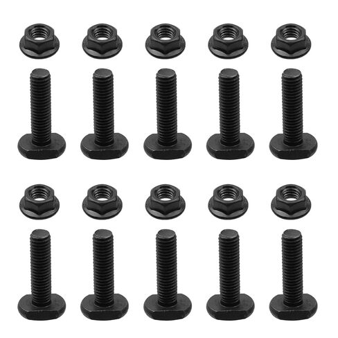 10 Sets Hexagon Flange nut Set,M8*30mm Heavy Duty Hammer Head Bolt T Screw T-Slot Stud Sliding Screw Bolt in Saudi Arabia