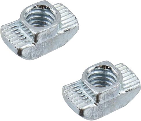 KUMGROT 5/16"-18 Drop-in T-Nuts, 30Pcs Carbon Steel Hammer Head Nuts for Aluminum Extrusions, Slide-in T Slot Nuts for 4040/4080 Series Rail, 3D Printer CNC Workbench Framing in Saudi Arabia