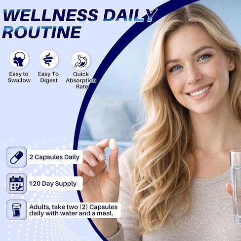 Vitamin B1 Benfotiamine 300mg with R-ALA 600mg & Thiamine - Advanced Nerve Support Supplement with Phosphatidylserine, L-Theanine, Turmeric & Magnesium - Non-GMO, Gluten Free, 240 Capsule in Kuwait