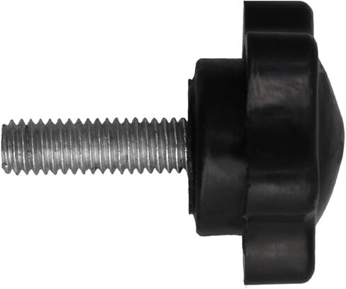 Yibuy 5 قطع مقابض على شكل سداسي M5x16mm أسود لتركيب حامل الموسيقى البلاستيك والمعدن in Saudi Arabia