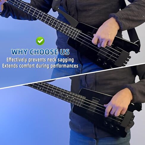 موسع حزام ModRod من Motoparty لـ Steinberger Spirit XT-2/XT-25 Bass يزيل غوص الرقبة ويحسن راحة التوازن in Saudi Arabia
