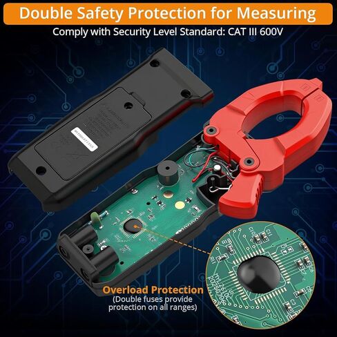 Neoteck المشبك متر 4000 التهم أمبير متر لTRMS AC الحالي AC / DC الجهد 600A السيارات المدى الرقمي المتعدد مع السعة استمرارية المقاومة NCV اختبار الصمام الثنائي لخزانة السيارة الكهربائية in Kuwait