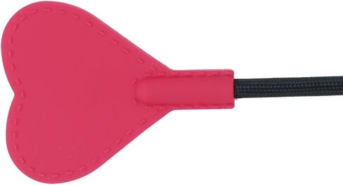 Equestrian Training Whip RidingCrop Whith Heart-Shaped Silicone Head 18 Inch Pink&Dark Silver in Saudi Arabia