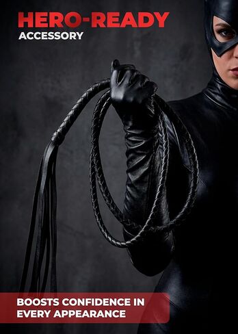 سوط من الجلد الصناعي لركوب الخيل، سوط طويل لرياضة الفروسية 75 بوصة، سوط حصان أسود للترويض in Kuwait