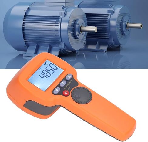 مقياس سرعة الدوران فلاش LED، ستروبسكوب رقمي محمول، نطاق قياس 60-99999 دورة في الدقيقة ودقة عالية، وظيفة فلاش متكررة ولا يتطلب شريط عاكس، لمحرك HVAC، المروحة، المحرك in Kuwait