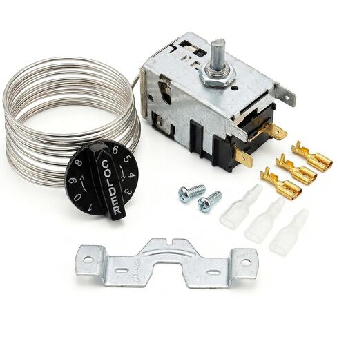 800366 مجموعة التحكم في درجة حرارة الثلاجة، منظم الحرارة للتحكم في البرد متوافق مع الفريزر/المبرد الحقيقي، يناسب سلسلة TSSU TPP TD TBB GDM T، يستبدل 077B6806 077B7172 988282، مستشعر لفائف 76 بوصة in Kuwait