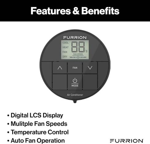Lippert 2024042659 Furrion Enhanced Single Zone Backlit Led Wall Thermostat (R32) in Saudi Arabia