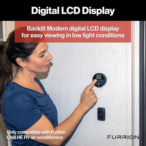 Lippert 2024042659 Furrion Enhanced Single Zone Backlit Led Wall Thermostat (R32) in Saudi Arabia