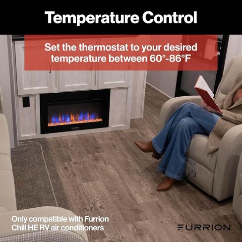 Lippert 2024042659 Furrion Enhanced Single Zone Backlit Led Wall Thermostat (R32) in Saudi Arabia