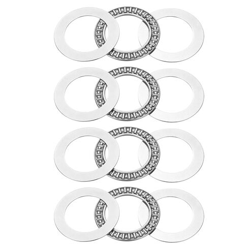 uxcell 4 Sets AXK4060 Thrust Needle Roller Bearings with 8 Washers, Chrome Steel Needle Roller Bearings, ID 40mm, OD 60mm, Thickness 5mm in Saudi Arabia