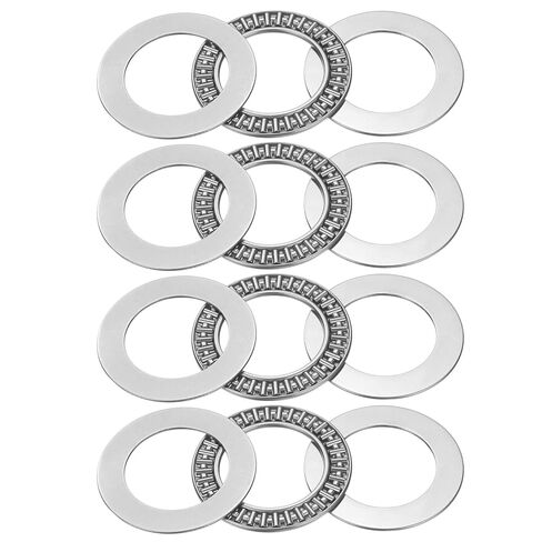 uxcell 4 Sets AXK4060 Thrust Needle Roller Bearings with 8 Washers, Chrome Steel Needle Roller Bearings, ID 40mm, OD 60mm, Thickness 5mm in Saudi Arabia