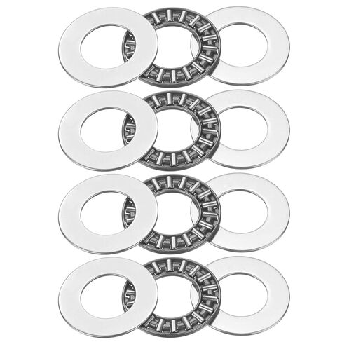 uxcell 4 Sets AXK4060 Thrust Needle Roller Bearings with 8 Washers, Chrome Steel Needle Roller Bearings, ID 40mm, OD 60mm, Thickness 5mm in Saudi Arabia