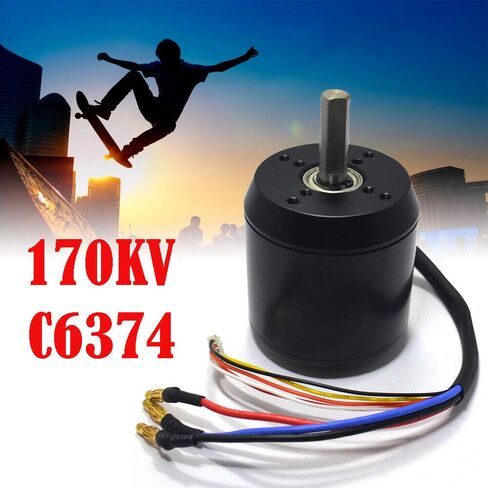 محرك كهربائي C6374 بدون فرش، محرك مستشعر للحزام، 170 كيلو فولت 2900 وات، محرك محرك مستشعر للوح التزلج الطويل للدراجة الكهربائية (عمود 10 مم) in Kuwait