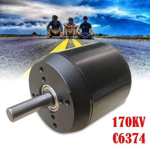 محرك كهربائي C6374 بدون فرش، محرك مستشعر للحزام، 170 كيلو فولت 2900 وات، محرك محرك مستشعر للوح التزلج الطويل للدراجة الكهربائية (عمود 10 مم) in Kuwait