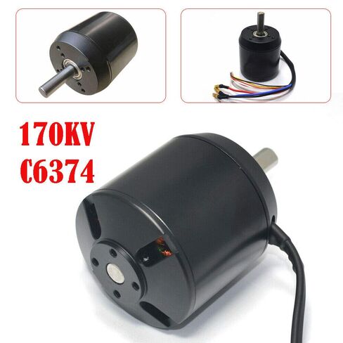 محرك كهربائي C6374 بدون فرش، محرك مستشعر للحزام، 170 كيلو فولت 2900 وات، محرك محرك مستشعر للوح التزلج الطويل للدراجة الكهربائية (عمود 10 مم) in Kuwait