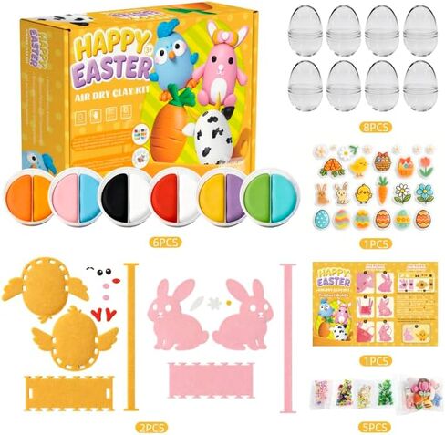 Air Dry Clay Kit for Kids,DIY Air Dry Clays Kit with Sculpting Tools and Tutorials,Creative Molding Clay Gift Kits with Tools,Ultra Light and Soft, Safe and Non-Toxic DIY Underwater Adventure Gift Toy in Saudi Arabia