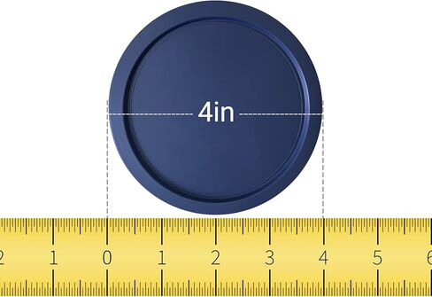 Replacement Lids fits Pyrex 1-Cup (4" Smallest Size) Glass Food Storage Container Bowls, 4-Inch Plastic Round Lids Covers for Pyrex 7202-PC, Airtight & Leakproof (10-Pack, Blue) in Kuwait