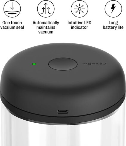 غطاء أتموس الكهربائي من فيلو - غطاء محكم الغلق تلقائيًا - متوافق مع جميع علب القهوة المفرغة من أتموس in Kuwait