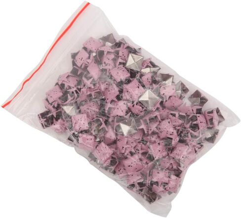 CFTGIW 200 Pcs Pyramid Stud Clothing Bag Decorative Accessory Metal Pyramid Rivets 10mmWhite Base and Blue Choice Cloth RivetPyramid StudPyramid Rivet ConeClothing (Foundation Black Spots) in Saudi Arabia