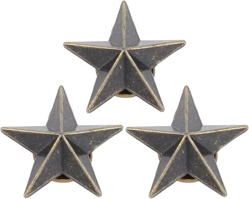 GLOGLOW Nan 50 Pcs Star Rivets, Metal Rivets Studs for Clothing, 16mm Size, Ideal for Bags, Shoes, and Bracelets Riveting Tool (Silver Black) in Saudi Arabia