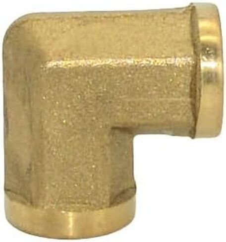 90 Degree Barstock Street Elbow, NPT Female Pipe to NPT Female Brass Pipe Fitting (2, 1/4") in Kuwait