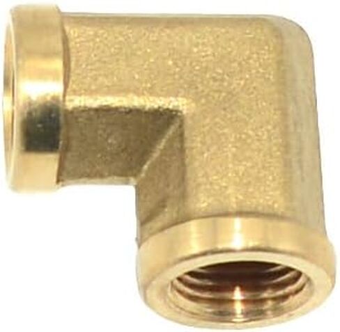 90 Degree Barstock Street Elbow, NPT Female Pipe to NPT Female Brass Pipe Fitting (2, 1/4") in Kuwait