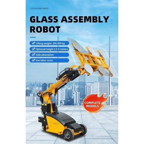 Mobile Panel Lifting Robot for Glass, Marble & Metal, Featuring Telescopic Arm & Digital Console for Easy Operation in Saudi Arabia