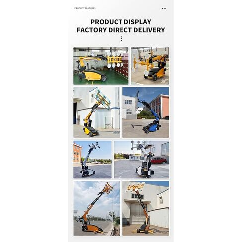 Mobile Panel Lifting Robot for Glass, Marble & Metal, Featuring Telescopic Arm & Digital Console for Easy Operation in Saudi Arabia