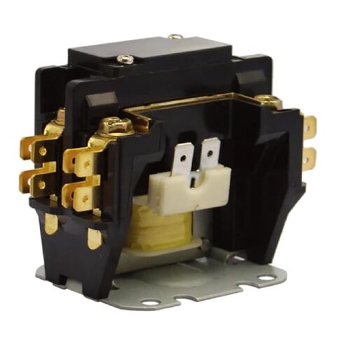 CJX9-1P-20A Single Phase Contactor, 220V AC Magnetic Contactor for Air Conditioner and Elevator, 20A Rating, 50/60Hz, Black in Saudi Arabia