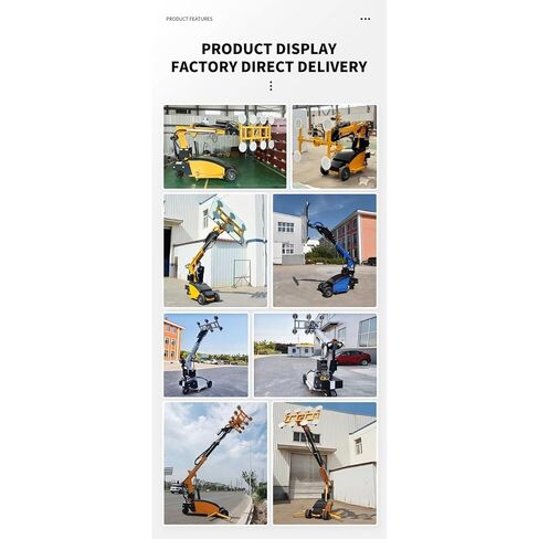 Self-Propelled Glass Installation Robot with Wear-Resistant Outdoor Tires & Digital Display Console for Construction & Glazing Projects in Saudi Arabia
