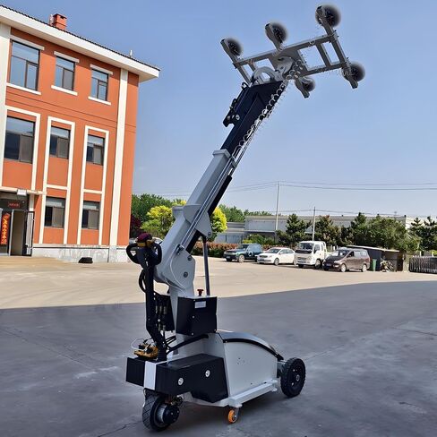 Self-Propelled Glass Installation Robot with Wear-Resistant Outdoor Tires & Digital Display Console for Construction & Glazing Projects in Saudi Arabia