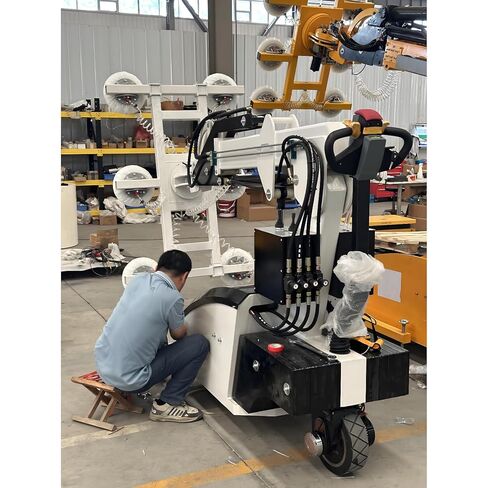 Heavy Duty Glass Handling Robot with 300-800 kg Lifting Capacity, 5m Max Height, Vacuum Suction Cups for Glass, Marble, Wood & Metal Panel Installation in Saudi Arabia