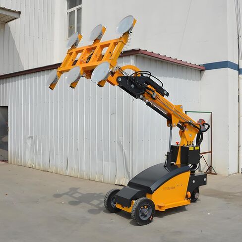 Portable Hydraulic Glass Lifter Robot with Digital Air Pressure Control & Anti-Aging Suction Cups for Heavy Panel Installation in Saudi Arabia