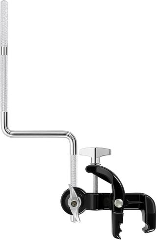 RANMING Jaw Drum Mount Universal Cowbell Clamp Bracket عالي القوة من سبائك الصلب حامل لجرس البقر والدف مثالي لمجموعة الطبول لأداء الإيقاع والممارسة in Kuwait