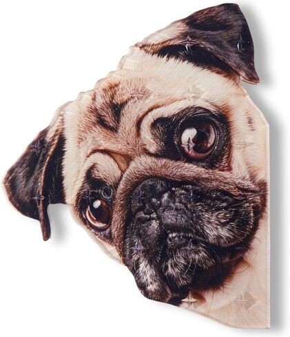 devembr Snowboard Stomp Pad for Pug Lovers, Funny Stomp Pads Snowboarding with 3D Bumps Design, PVC Material in Kuwait